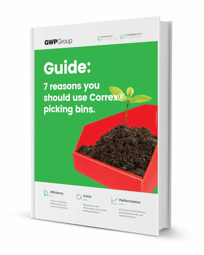 GWP Correx picking bin guide