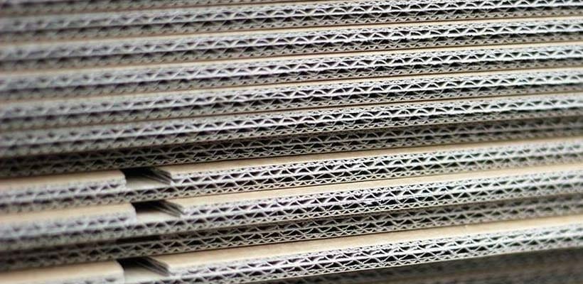 Corrugated cardboard grades