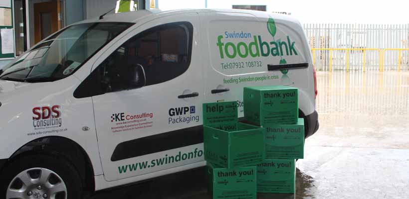 Foodbank collection boxes