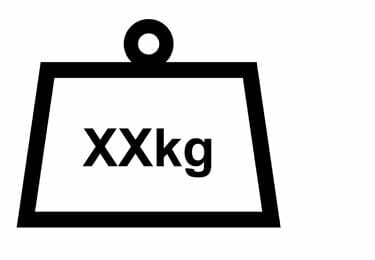 Contents weight symbol