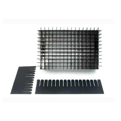 Assembled and individual slotted tote dividers