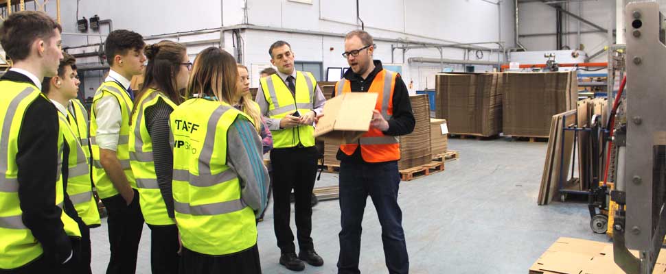 James Pedley, GWP Operations Manager, giving a talk to Swindon UTC students.