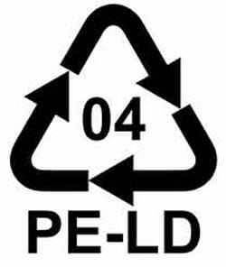 LDPE foam packaging symbol