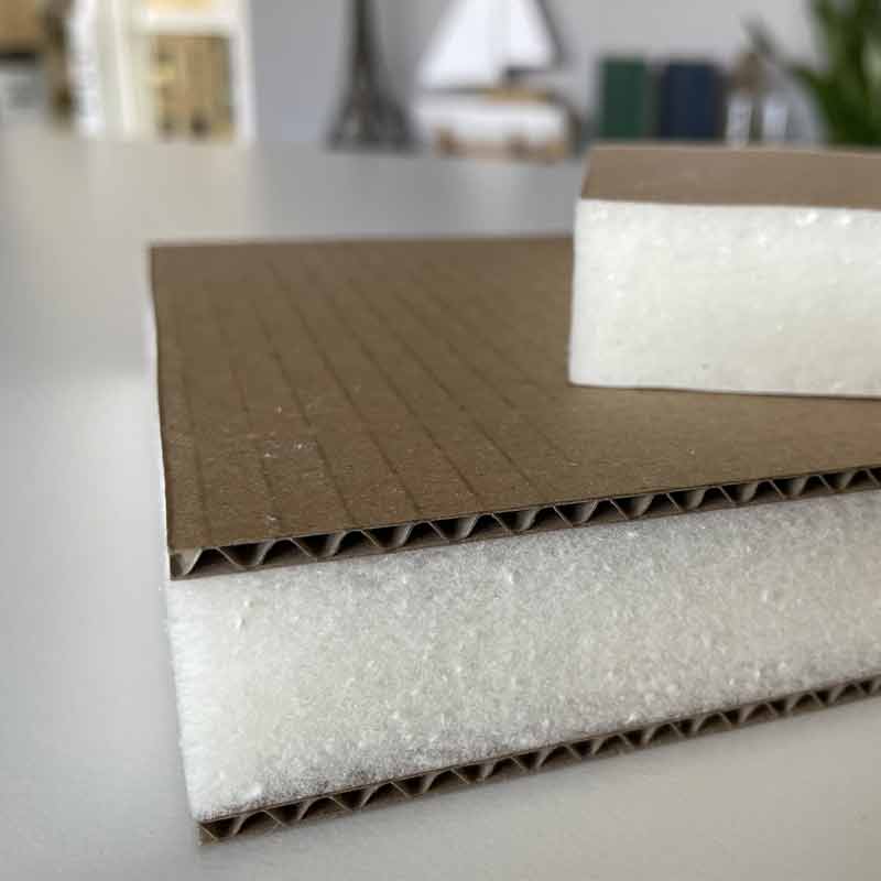 Wood foam packaging