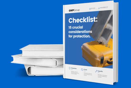 Guide to protecting equipment A printed guide on protecting equipment with cases and foam