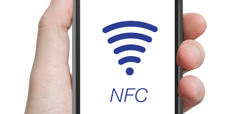 A phone with NFC signal