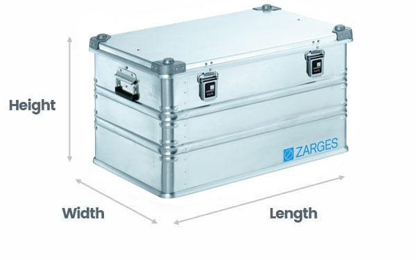 Zarges K470 sizes guide Zarges K470 sizes guide diagram.