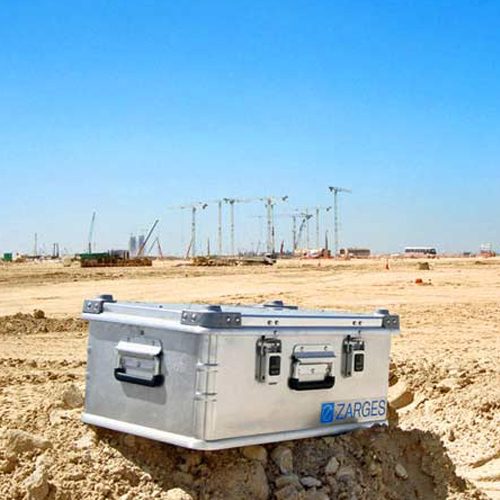 A Zarges case in a hot construction site.