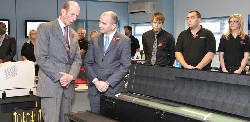 Ian-Heskins-Duke-of-Kent Ian Heskins meeting HRH The Duke of Kent in 2011.