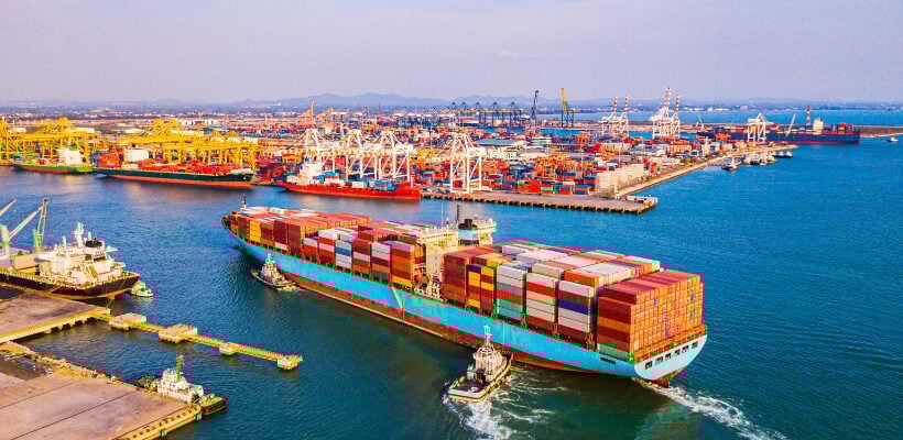 Seaworthy-packaging-1 a ship carrying shipping containers on water