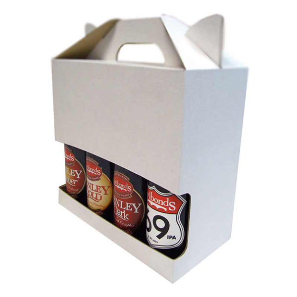Cardboard bottle carrier gift pack