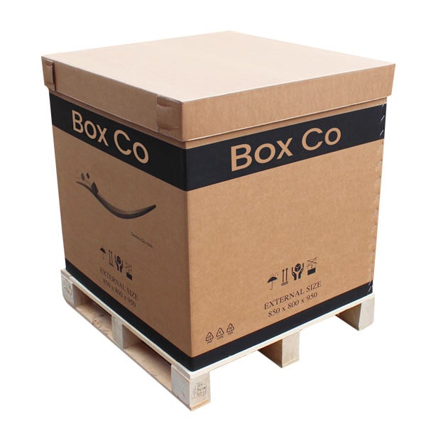 Printed pallet boxes Printed pallet boxes