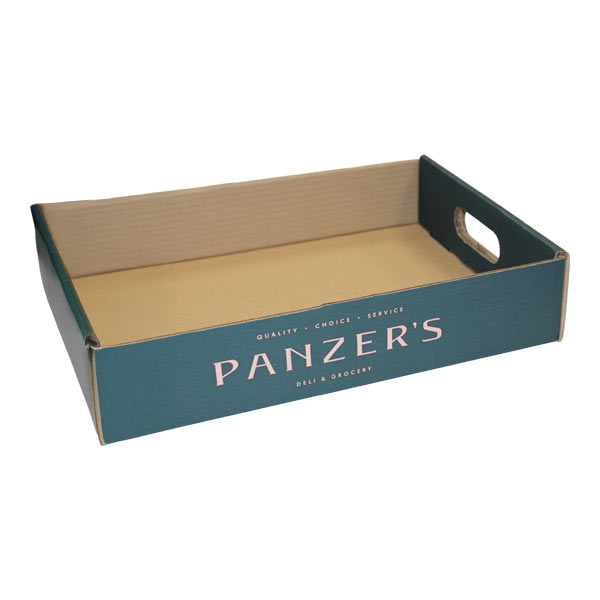 Printed cardboard trays