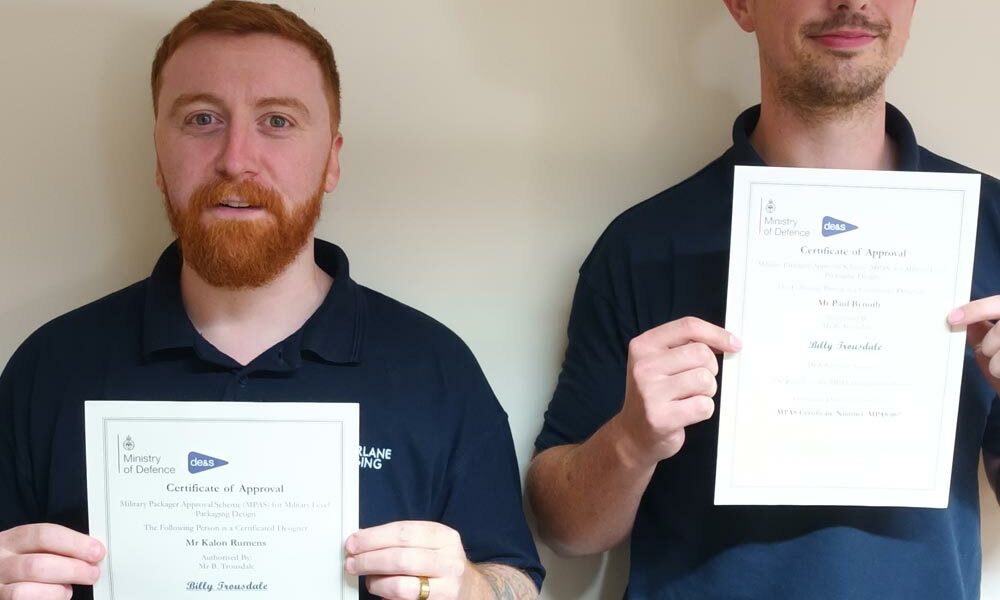 Kalon Rumens and Paul Bynoth of Macfarlane Packaging (Westbury)