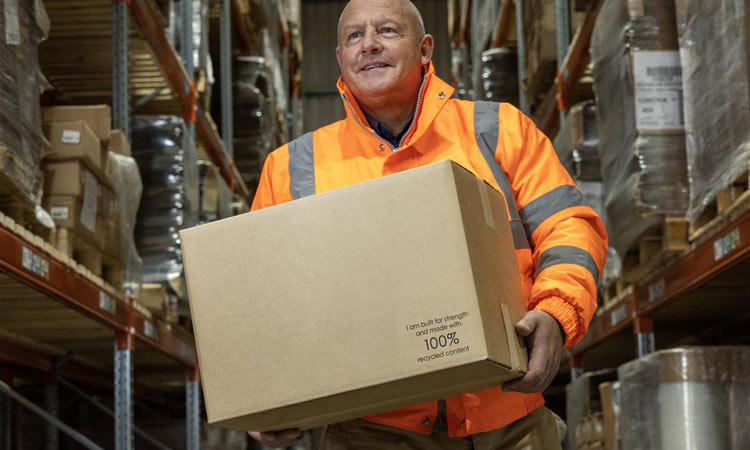 A person working at a Macfarlane Packaging distribution centre