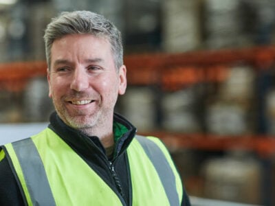 Packaging experts A GWP Group employee in a warehouse