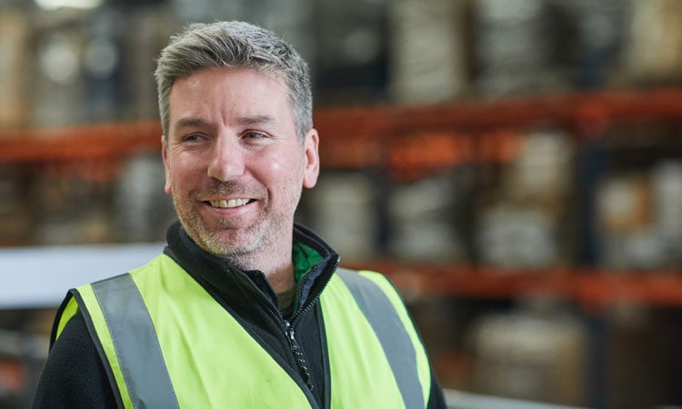 Packaging experts A GWP Group employee in a warehouse