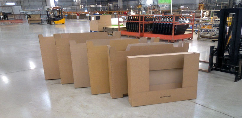 The original door packaging for Honda's door panels, comprising six different boxes.