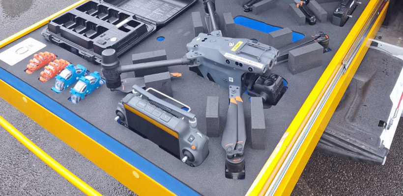 The tool control foam tray that GWP Protective created for Wiltshire Police.