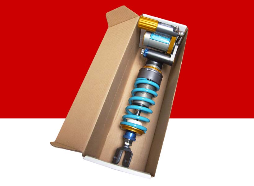 Anti abrasion cardboard Car suspension parts in a box made of anti abrasion cardboard