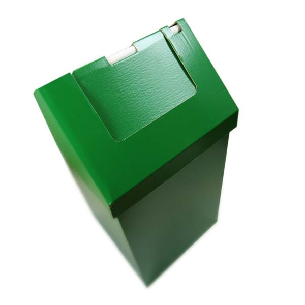 Spectrumcoat coated cardbaord bin.