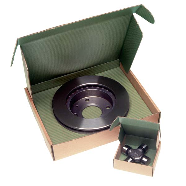 A metal component in packing box using VCI coating for corrugated
