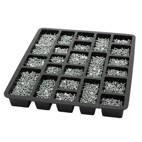 Plastic component tray