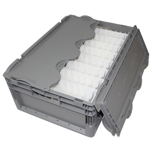 Attached lid container