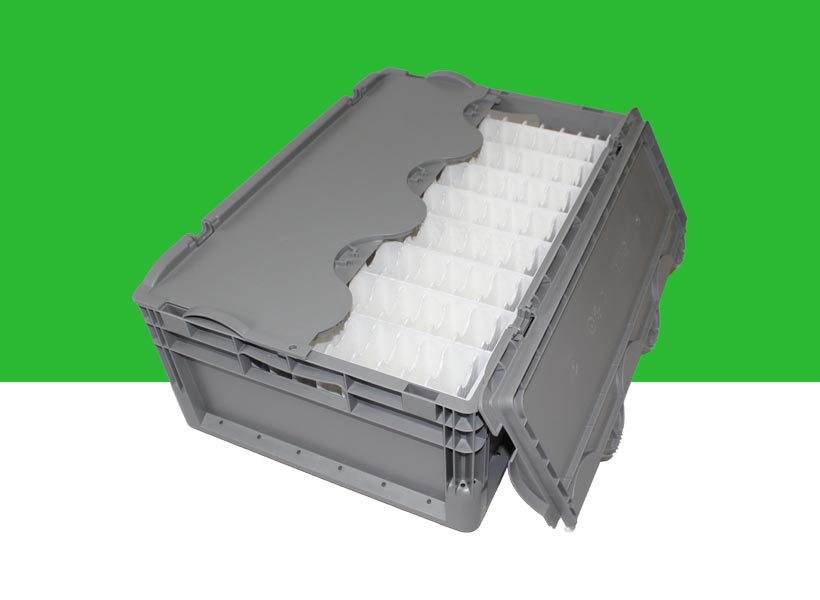 Attached lid containers