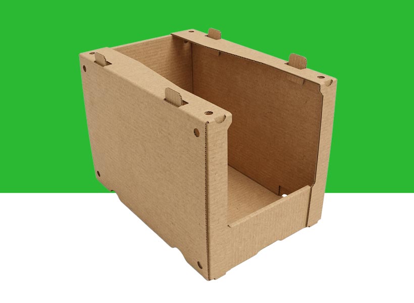 Cardboard picking bins