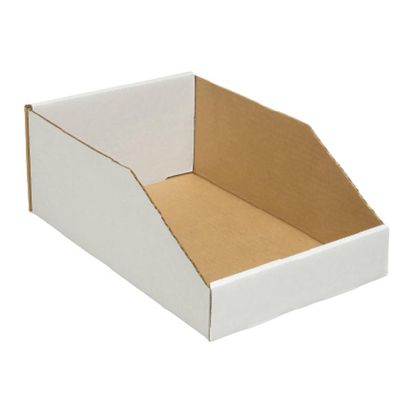 Cardboard shelf bin