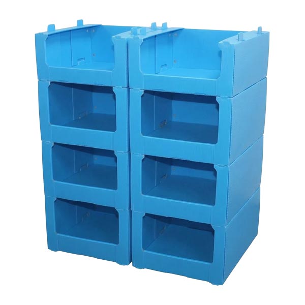 Correx stacking pick bin