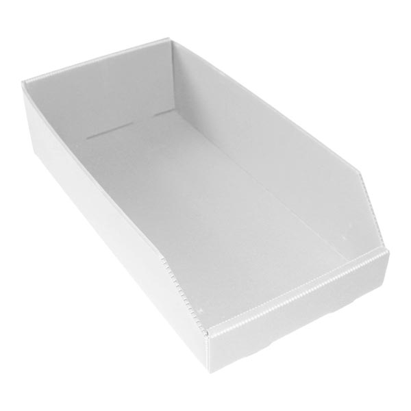 Corrugated plastic parts bin