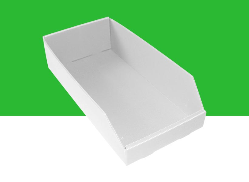 Corrugated plastic parts bins