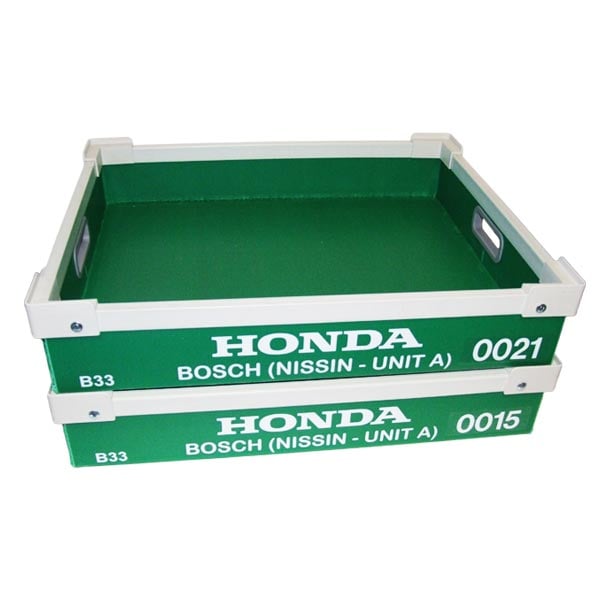 Corrugated plastic tote box