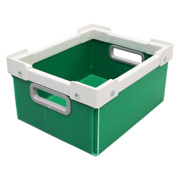 Corrugated plastic tote
