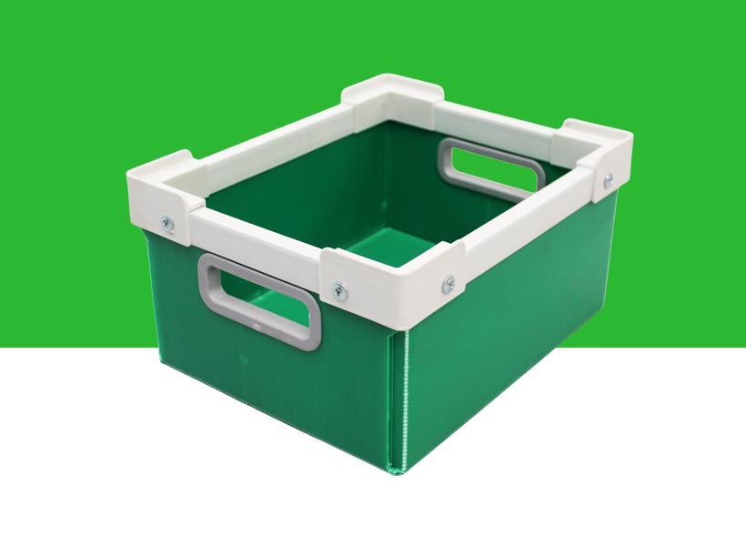 Corrugated plastic totes