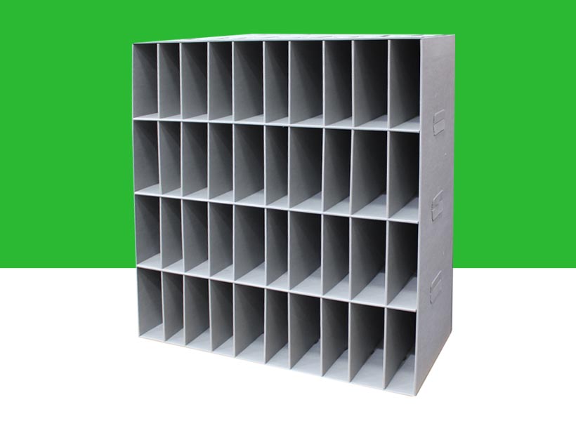 Industrial pigeon hole storage