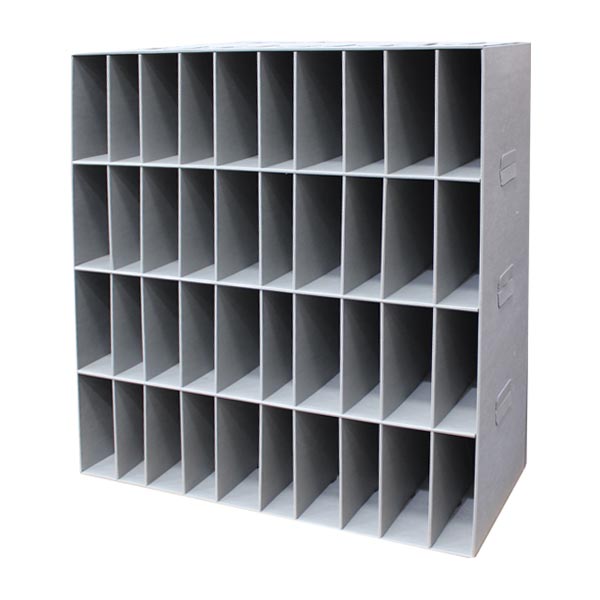 Pigeon holes for racking