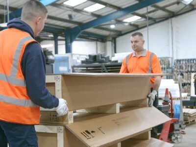 Experience People manufacturing wooden crates in a factory